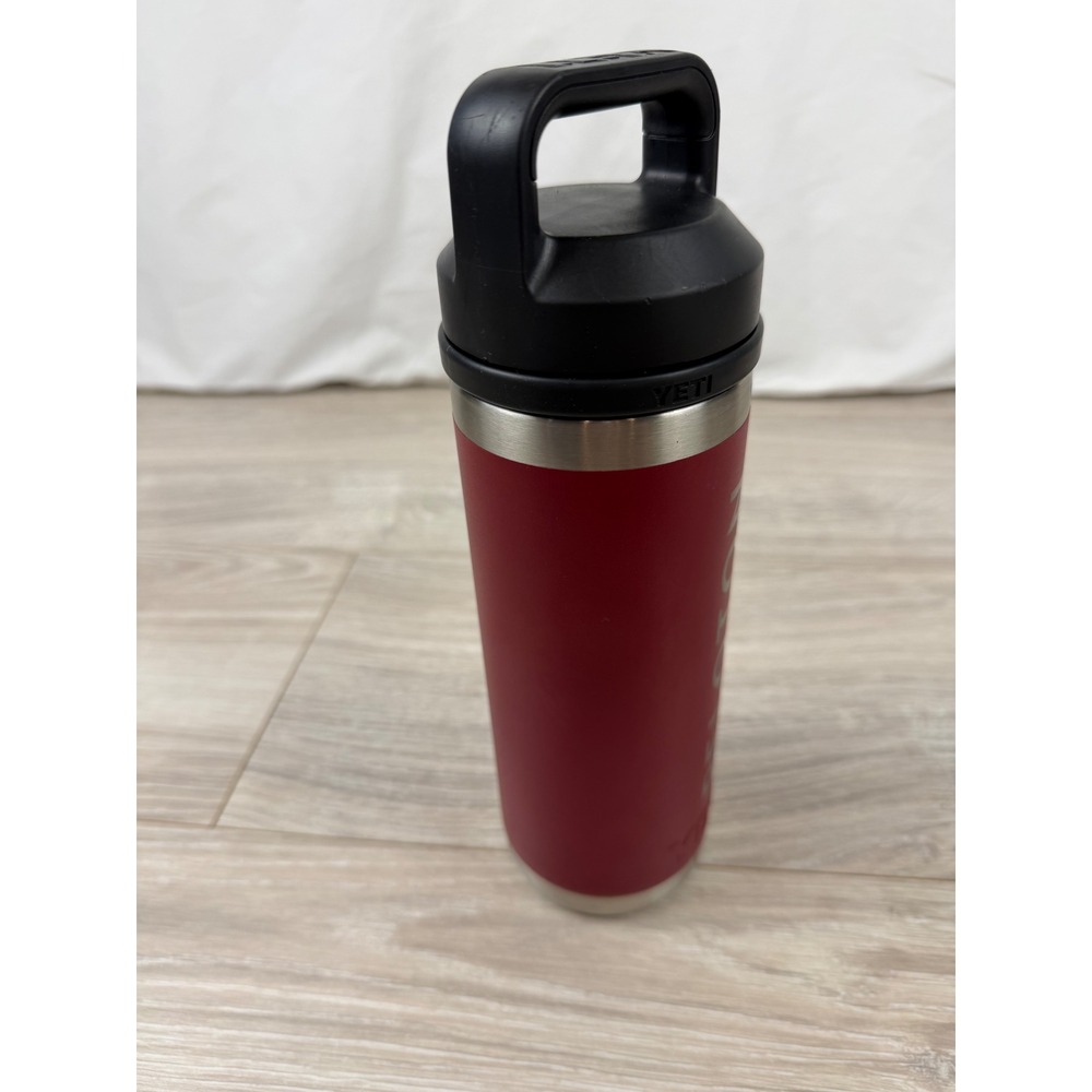 YETI Rambler 18 oz Peloton Bottle Red Stainless Steel Vacuum Insulated Water Jug - Picture 4 of 8